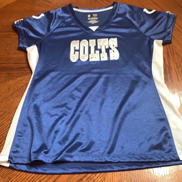 NFL Apparel Indianapolis Colts Embellished Women’s Jersey Meduim - Picture 2 of 7